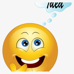 Free Emoticons Clipart Yellow Thinking Smiley Emoticon - Did You Know Emoji