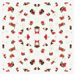 Ferrets Love Daisies Blue-green Background Wallpaper