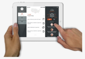 Ben Woodard - Ipad In Two Hand Png