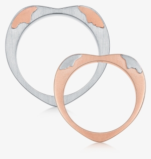 18k Gold Two Become One Couple Rings - Engagement Ring