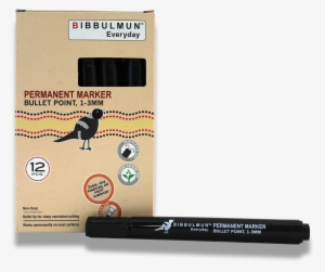 Permanent Marker Bullet Point 12-pack Black - Writing