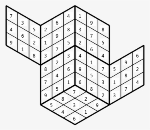 Solved Tredoku Vsn01, Drawn On Isometric Grid - Tredoku Solver