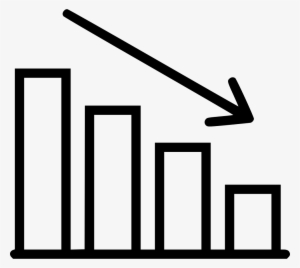 Decreasing Stats Comments - Decreasing Graph Chart Png