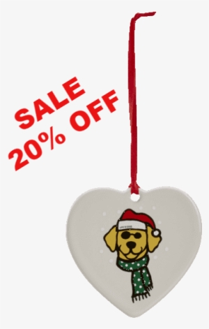Doggy Santa Ornament - Percentage