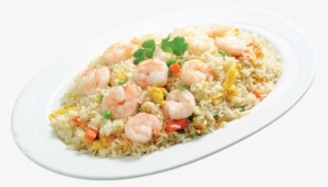 Chicken Fried Rice Plate Png Download - Prawn Fried Rice Png