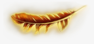 Wish Upon A Feather - Transparent Golden Feather Png