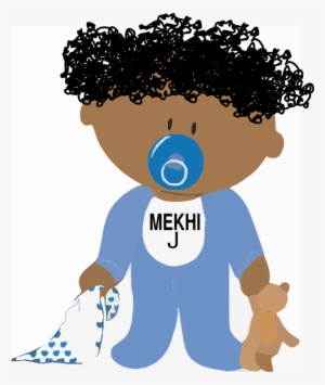 How To Set Use African-american Baby Boy Svg Vector