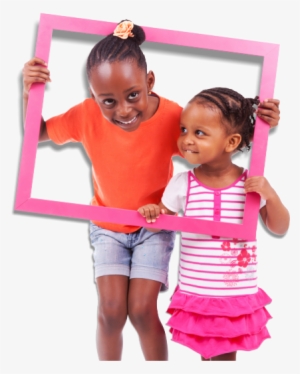 African American Kids Playing With Frames - African American Kids Png