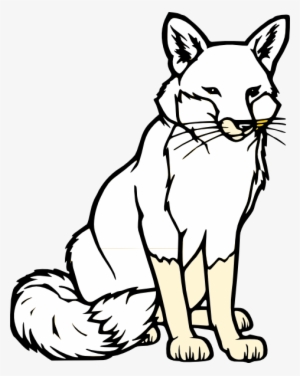Black And White Fox Svg Clip Arts 474 X 595 Px
