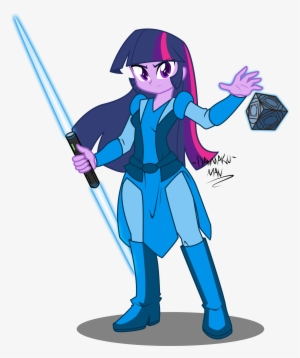 Danmakuman, Blue, Crossover, Equestria Girls, Holocron, - My Little Pony Jedis