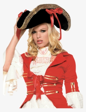 Regal Lady Pirate Hat - Adult Womens Ladies Pirate Hat - Pirates Fancy Dress