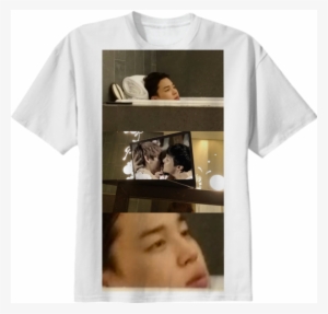 Shop Jimin Is Done Being The Nice Guy Cotton T-shirt - White T Shirt