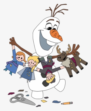 Frozen Clip Art Disney Galore Holding Cutouts - Olaf's Frozen Adventure Clipart