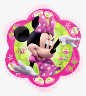 18" Disney Minnie Mouse Pink Flower Foil Balloon - Balloons Minnie Mouse