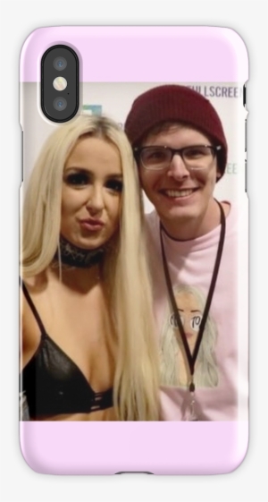 'tana Mongeau And Idubbbztv Meeting Meme' Iphone Case - Tana Mongeau And Idubbbz