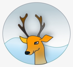 Reindeer - Reindeer Window Illustration Transparent