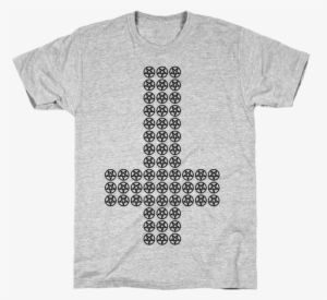 Pentagram Cross Mens T-shirt - Lesbian Shirt