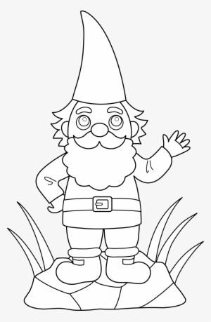Garden Gnome Coloring Pages - Drawing