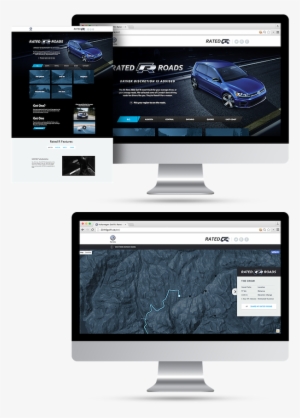 Rated R Landing Page With Maps Of Popular Drives For - Computer Monitor