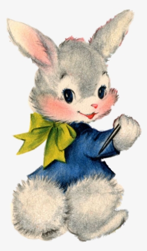 Single Bunny 303×500 Pixels - Vintage Hoppy Easter Bunny Mug