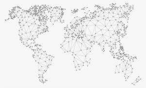 Contact - Digital World Map Png