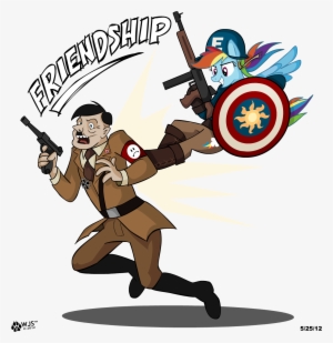 Adolf Hitler, Artist - Rainbow Dash Captain America