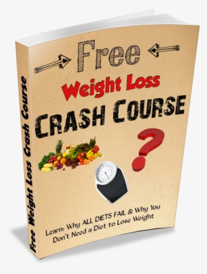 Weight Loss Crash Course 3d Book Cover - Book Free Weight Loss