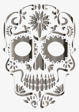 Clipart - Sugar Skull Transparent