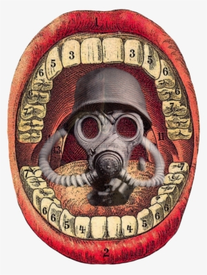 Word Of Mouth - Vintager Anatomischer Mund Mauspad