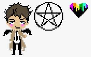 Double Pentagram Png Freeuse Download - Pentagram Pixel Art
