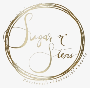 Sugar N Stems Logo, Gold With Transparent Background-jan - Logo Gold Circle Png Transparent