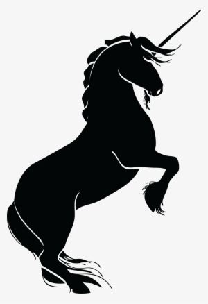 , , - Unicorn Head Silhouette Png