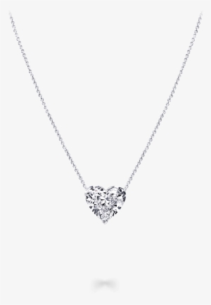 A Classic Graff Necklace Featuring A Heart Shape Diamond - Pendant