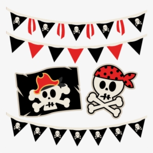 Pirate Set Svg Scrapbook Cut File Cute Clipart Clip - Drawing