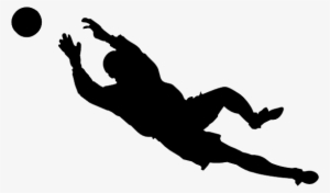 Goal Keeper Training - Soccer Silhouette
