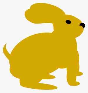 Yellow Rabbit Svg Clip Arts 558 X 596 Px