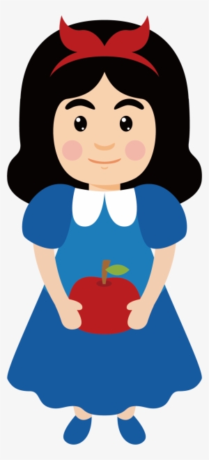 Snow White Clipart Toddler - Snow White Cartoon Background Png