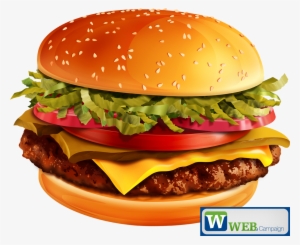 Whopper Hamburger Fast Food Burger Tycoon Cheeseburger - Burger Vector Png