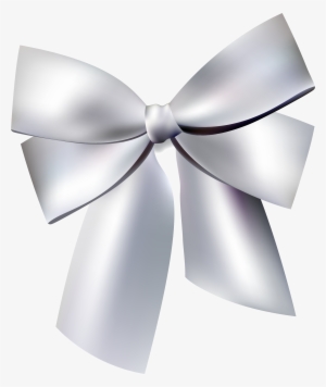 15 Silver Ribbon Bow Png For Free Download On Mbtskoudsalg - Grey Bow Png
