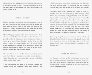 Whole Point Of Not Talking About It, Of Silencing The