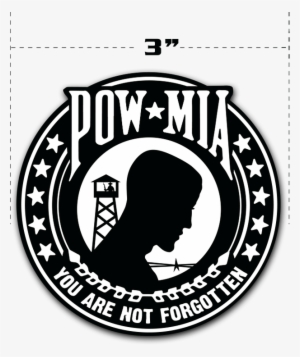 Pow Sticker - Pow Mia Flag