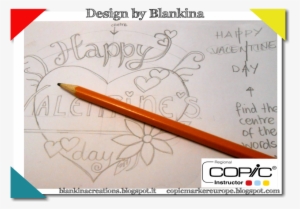 First You Start With A Drawing With A Pencil - Calligraphy