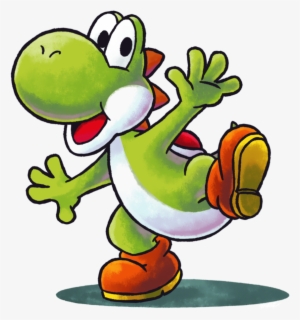 Luigi Drawing Yoshi - Yoshi Mario And Luigi Art