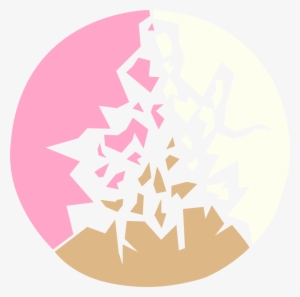 Neopolitan Abstract/minimalist Shattered Glass - Abstract Art