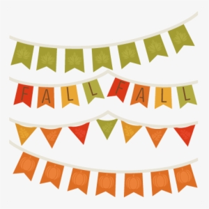 Fall Banners Svg Cutting File For Scrapbooking Autumn - Fall Banner Clipart Png
