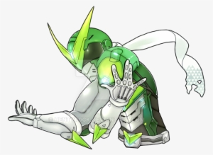 Commission - Overwatch Genji Sentai Art