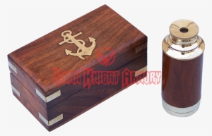 Hampton Nautical Scout's Brass/wood Spyglass Telescope