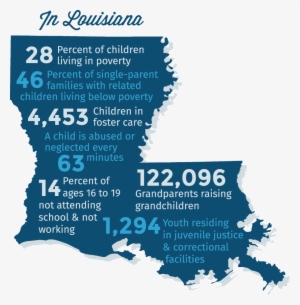 La Stats - Louisiana Map