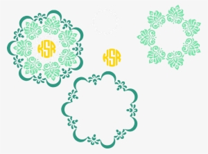 Monogram, Personal Use, Monogram Frame - Sweetcreations122 9 Bridesmaid Robes 2 Flower Girl