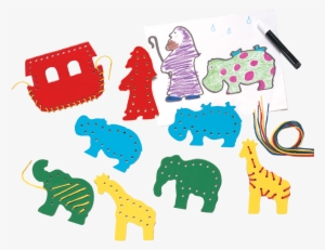 Lauri Logo - Lacing & Tracing - Noah's Ark Set By Lauri